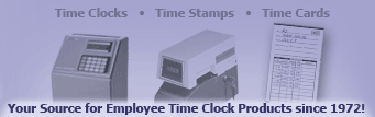 Your Source for Employee Clock Products since 1972!